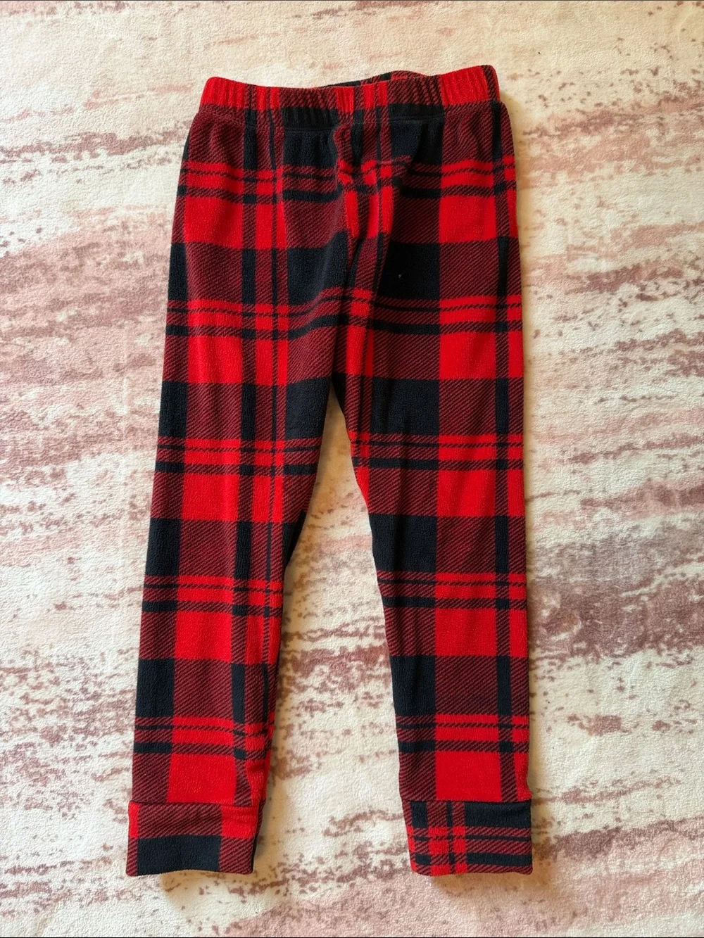 Cat & Jack Red and Black Plaid Kids Pajama Set - Cozy Two-Piece